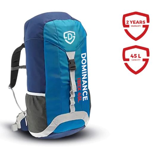 45L Trekking Backpack Blue